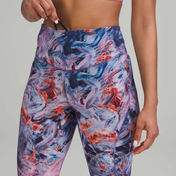 Lululemon Base Pace High-Rise Crop Brushed Nulux Atmospheric Purple size 14 - Picture 3 of 9